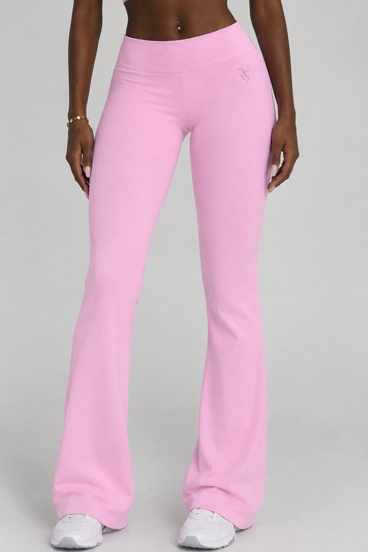 Pink Yoga Flare Pants